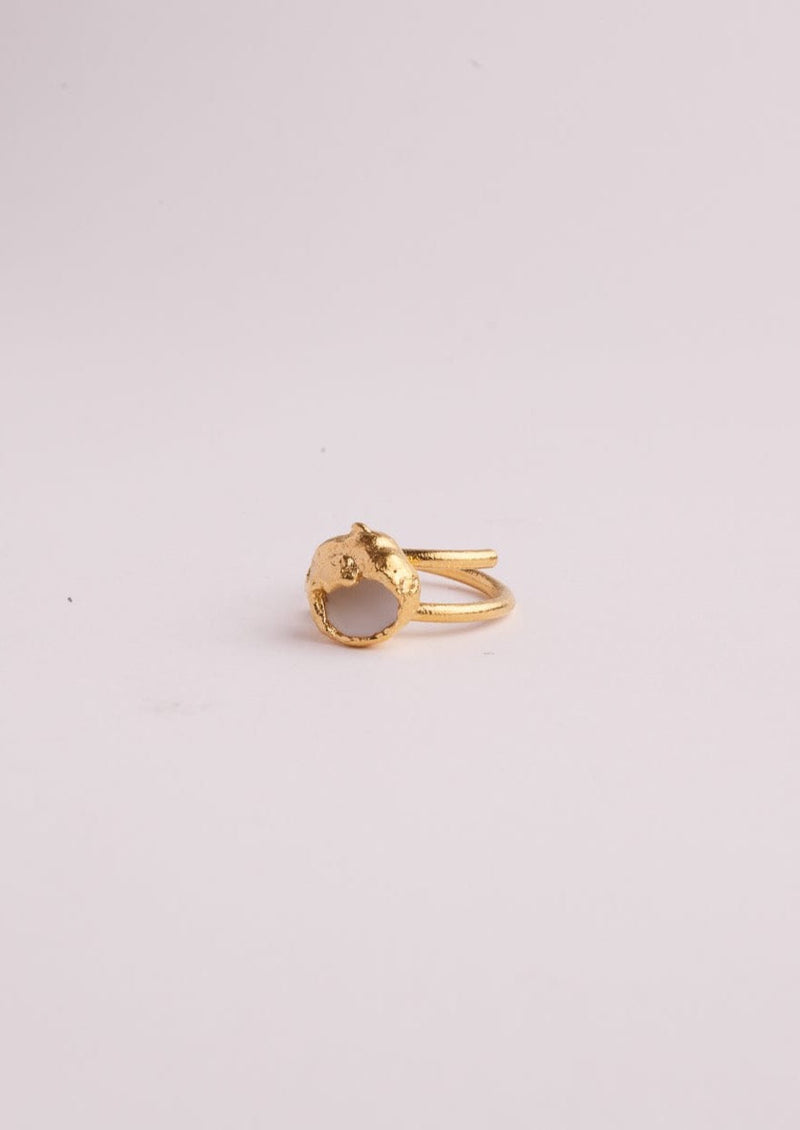 Bruno da Rocha cotton Ring gold plated MOD Jewellery