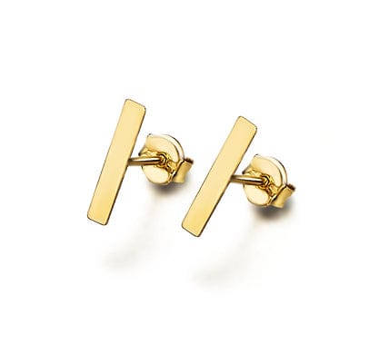 Goldstock Square gold earring (individual) MOD Jewellery