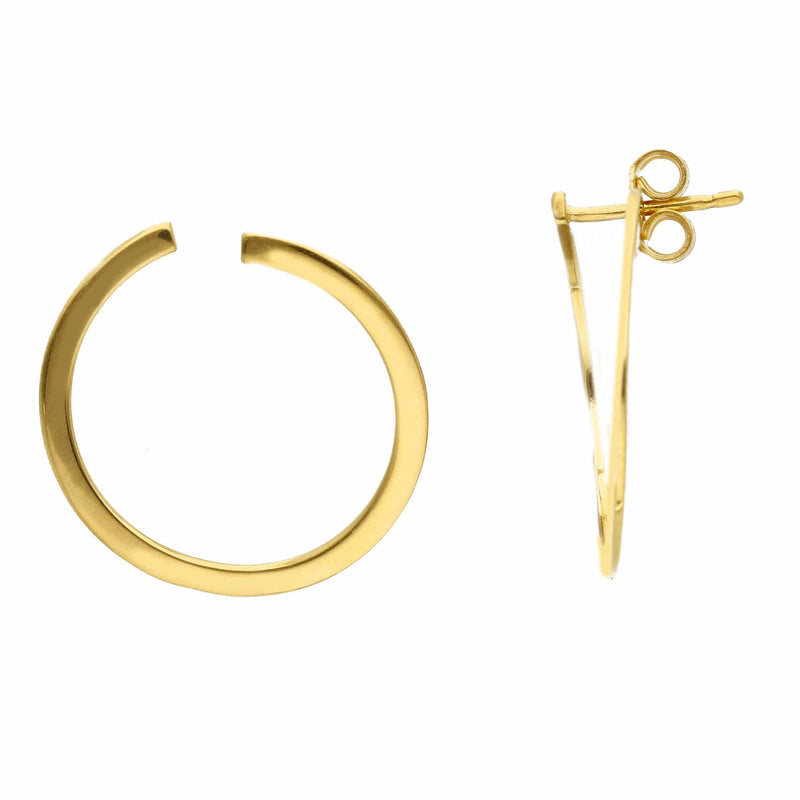 Songa Curve gold earrings MOD Jewellery