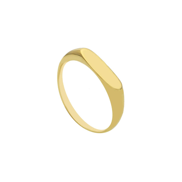 Songa linear yellow gold ring MOD Jewellery