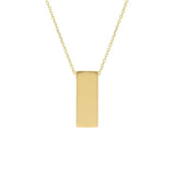 Songa rectangle gold necklace I MOD Jewellery