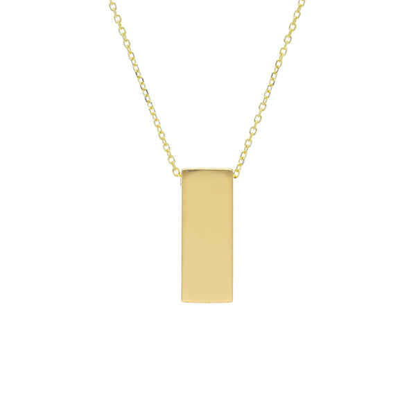 Songa rectangle gold necklace I MOD Jewellery