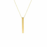 Songa rectangle gold necklace II MOD Jewellery