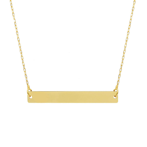 Songa rectangle gold necklace III MOD Jewellery