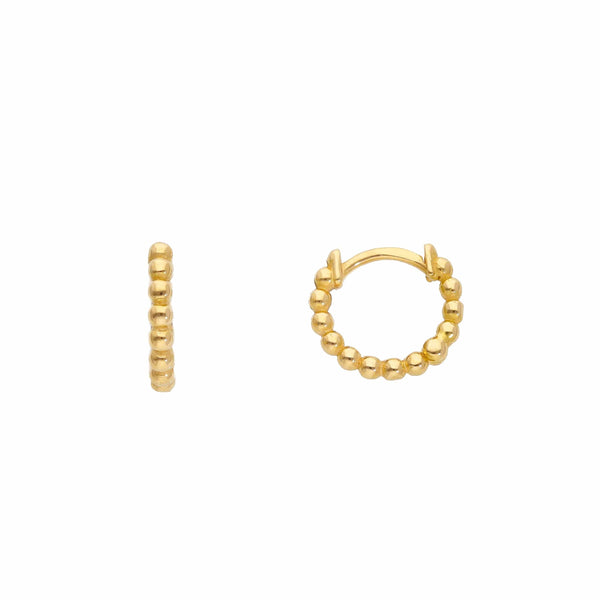 Songa yellow gold dots earrings MOD Jewellery