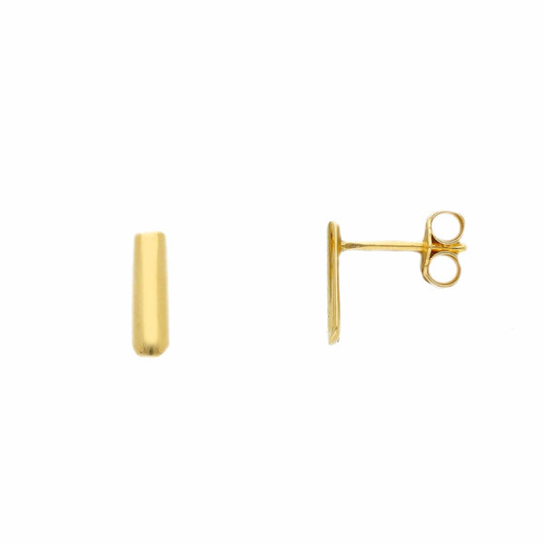 Songa yellow gold stud earrings MOD Jewellery