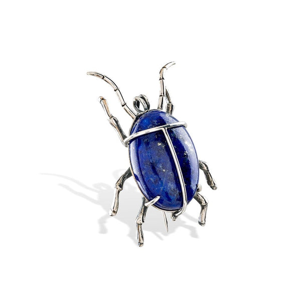 Bruno da Rocha beetle brooch lapis lazuli MOD Jewellery