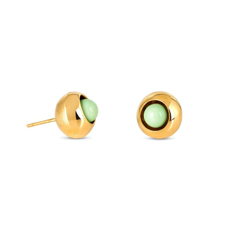 Bruno da Rocha porcelain earrings gold plated MOD Jewellery