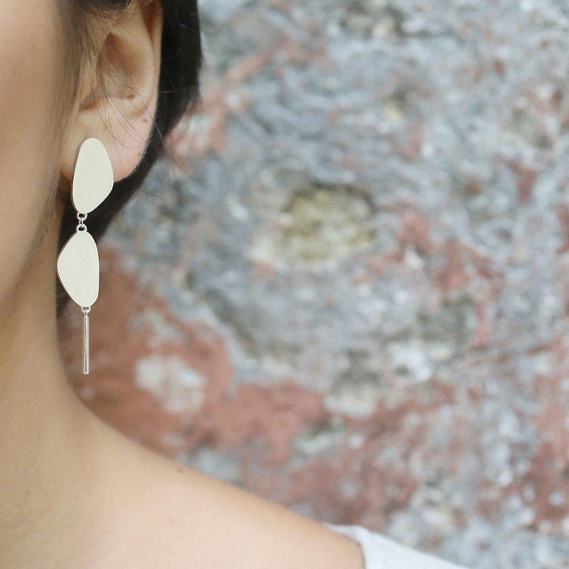 Inês Telles Ellos Long Silver Earrings MOD Jewellery - Sterling silver