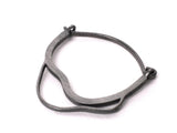 Inês Telles Meatus Silver Hoop Earrings MOD Jewellery - Oxidised sterling silver