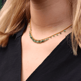 Kate Wood ‘Graduated Row’ Emerald Necklace MOD Jewellery