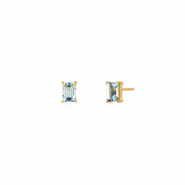 MOD Jewellery Aquamarine Gold Earrings MOD Jewellery