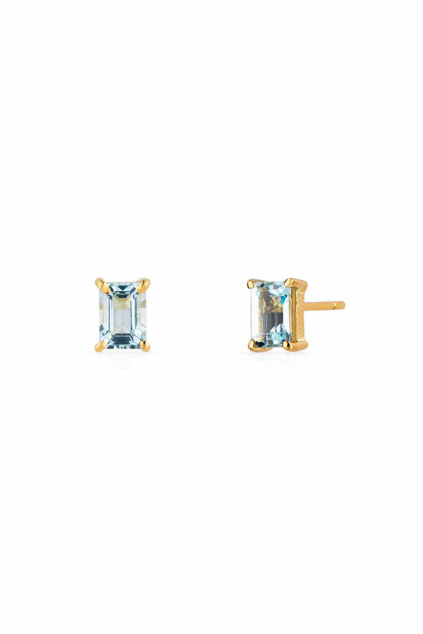 MOD Jewellery Aquamarine Gold Earrings MOD Jewellery