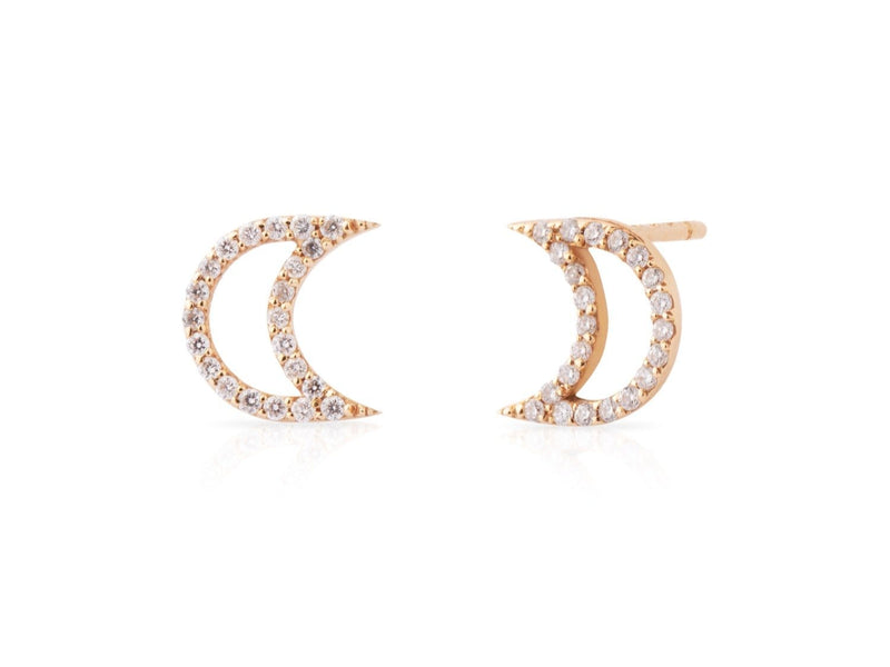 MOD Jewellery Moon Diamond Earrings MOD Jewellery