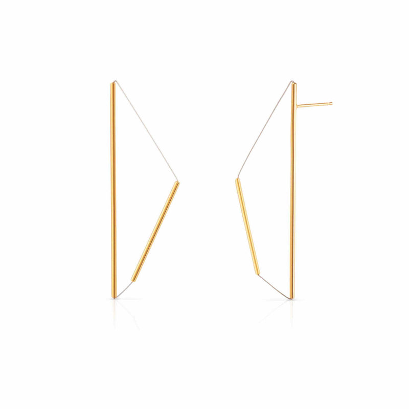 Yoko Takirai Moduli Due Gold Earrings MOD Jewellery