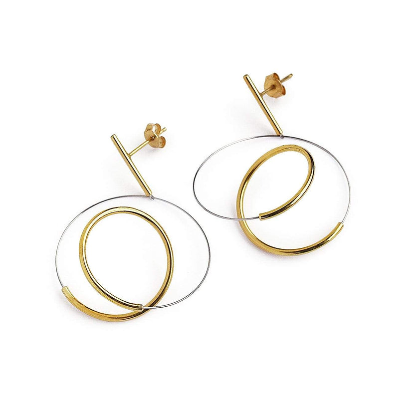 Yoko Takirai Ryu Gold Earrings MOD Jewellery